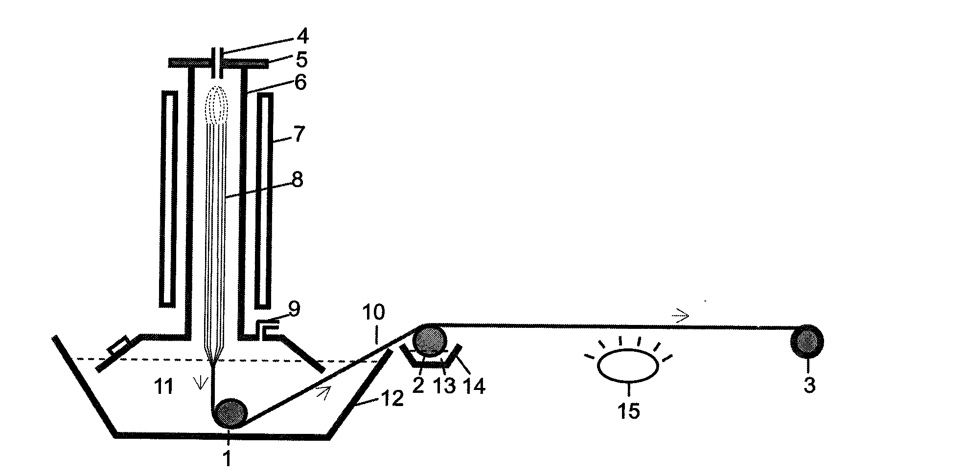 Lamellar carbon nanofibre and preparation method thereof