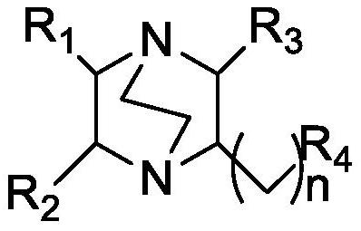 A kind of azabicyclic complex catalyst and its preparation method and application