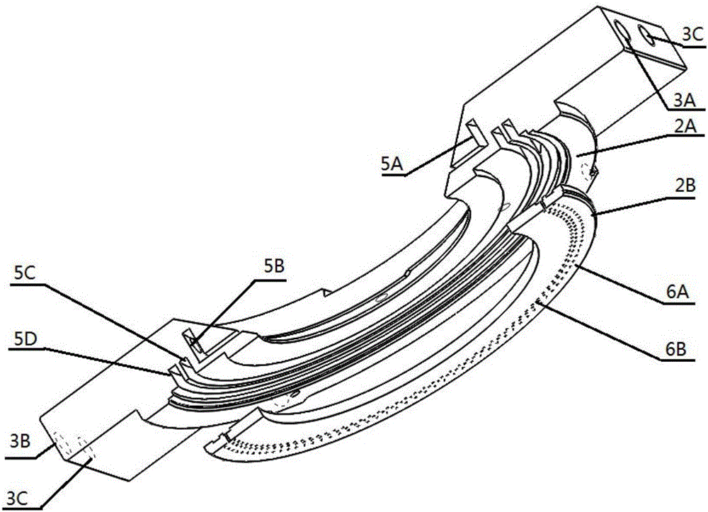 Vertical recycling and air sealing device for immersion type photoetching machine