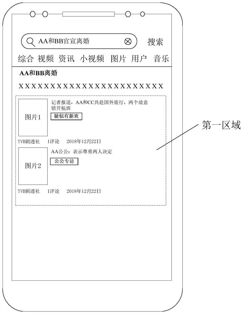 Information display method and device, computer equipment and storage medium