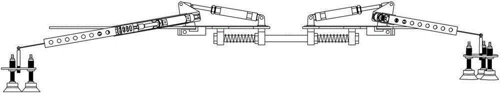 Fully pneumatic vacuum adsorption wall climbing robot