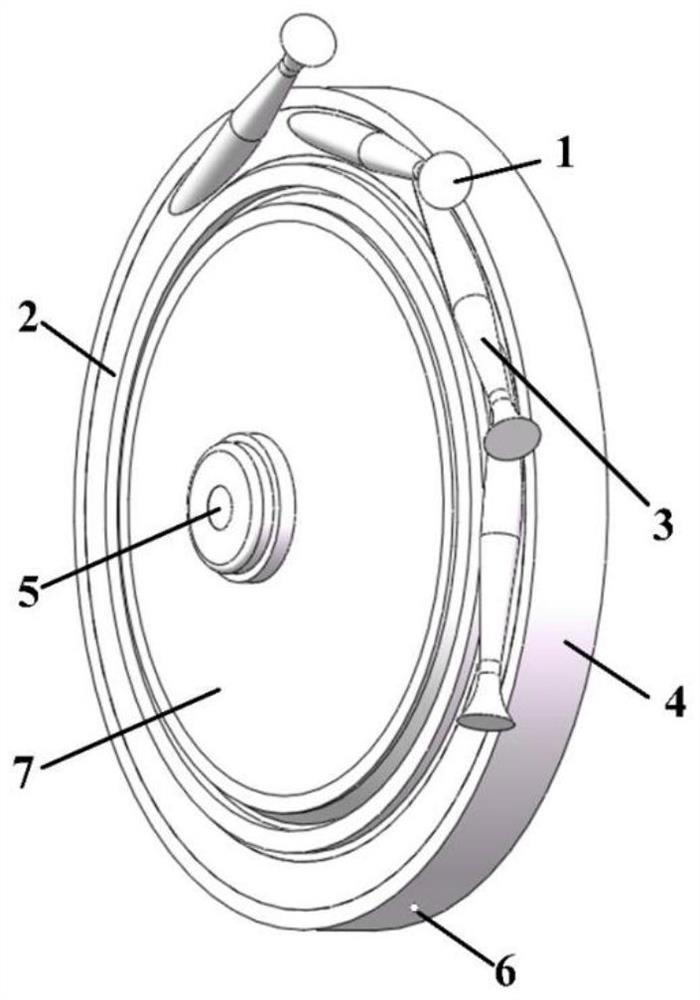 Gas-thermal-elastic coupling calculation method for water-spraying cooling axial turbine of partial air inlet structure