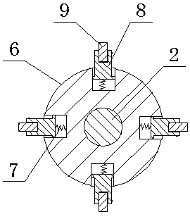 Online cleaning device for vertical well oil pumping pipe