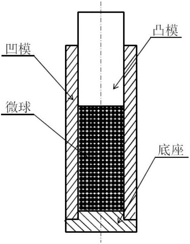 Degradable bioactive composite ceramic microsphere stent material, and preparation method and application thereof