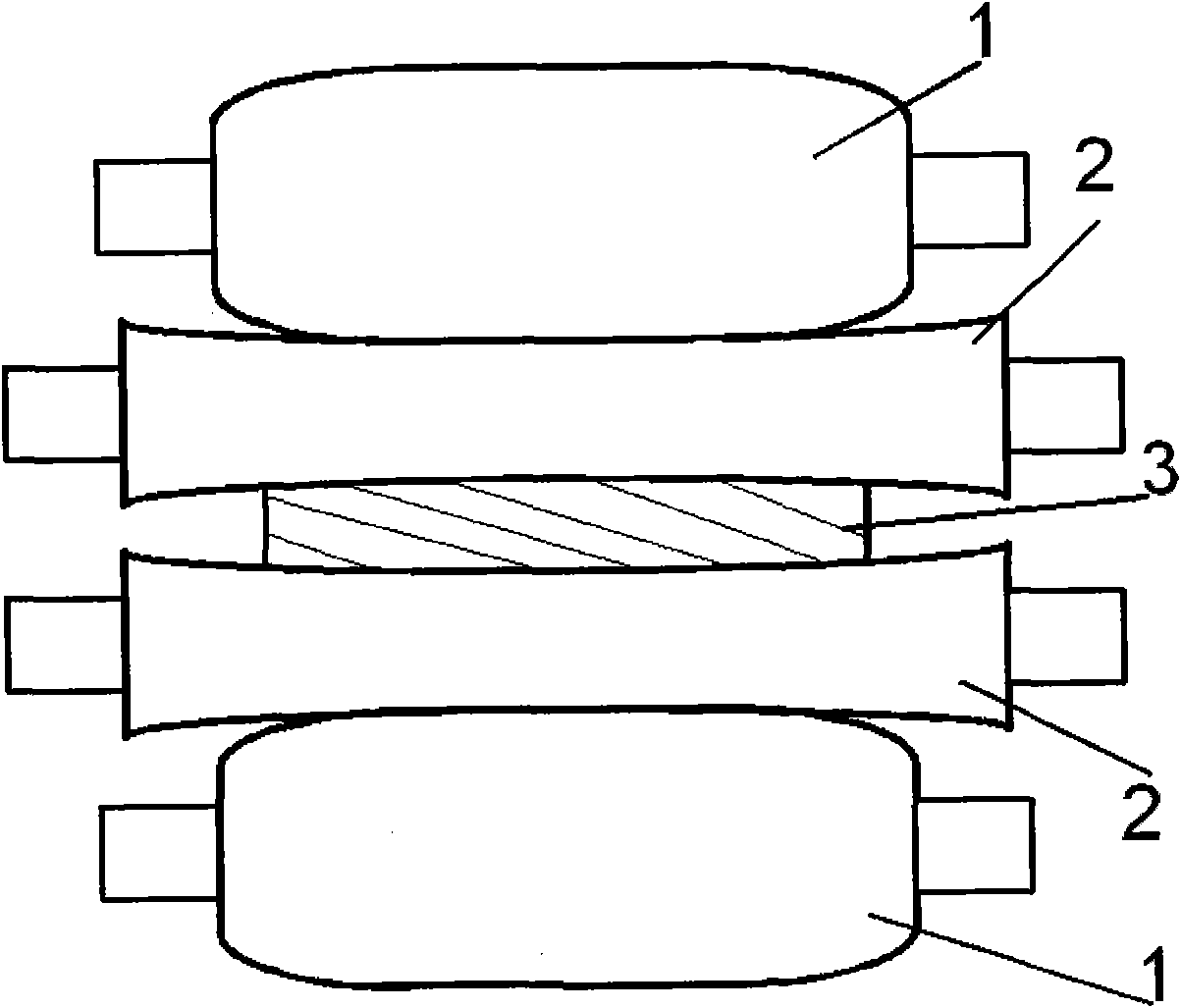 Complete roll forming configuring method for wide flat steel hot rolling finish mill set