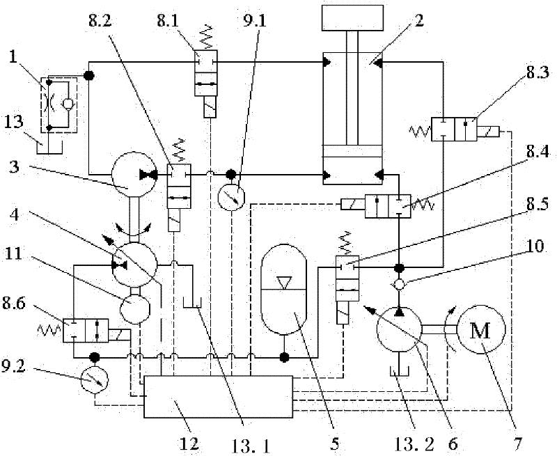 Excavator energy-recuperation system