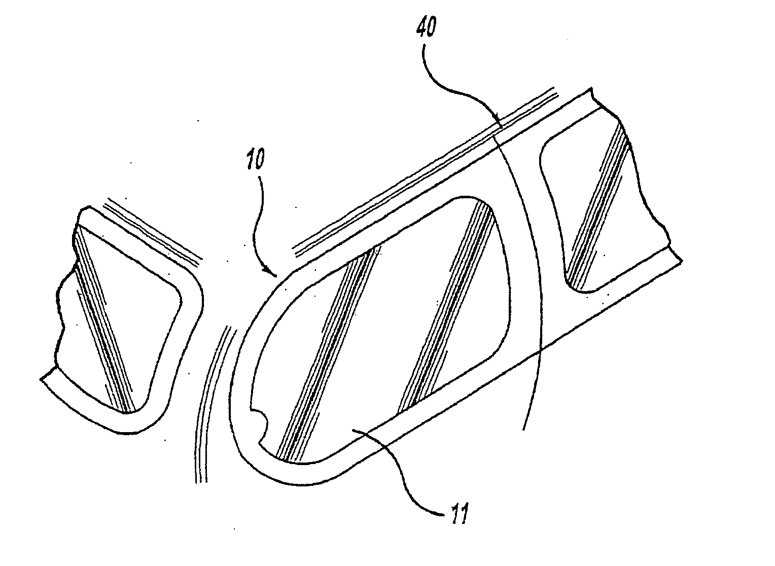 Articulating window panel with hidden hinge for vehicles