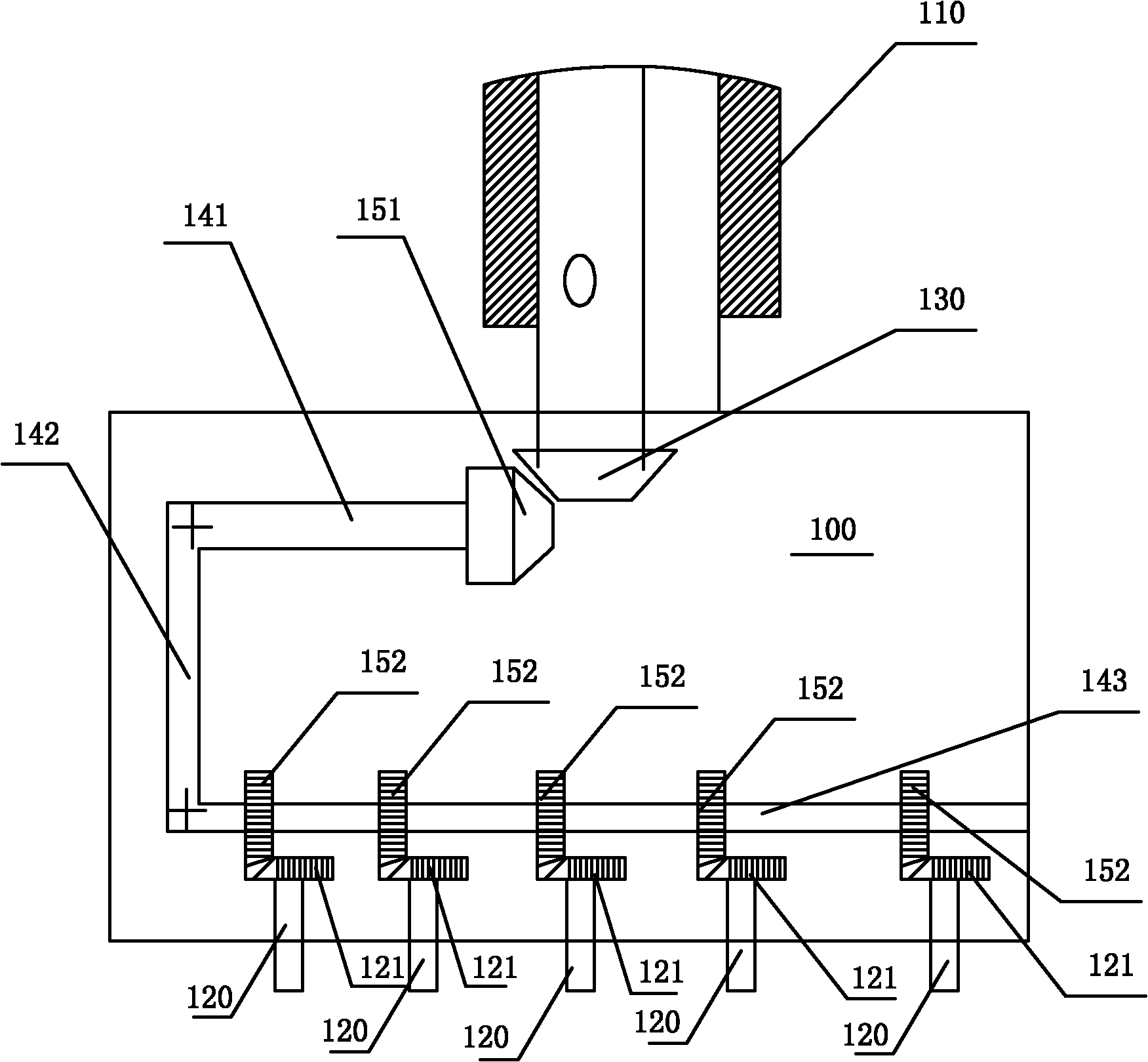 Group hole drilling system