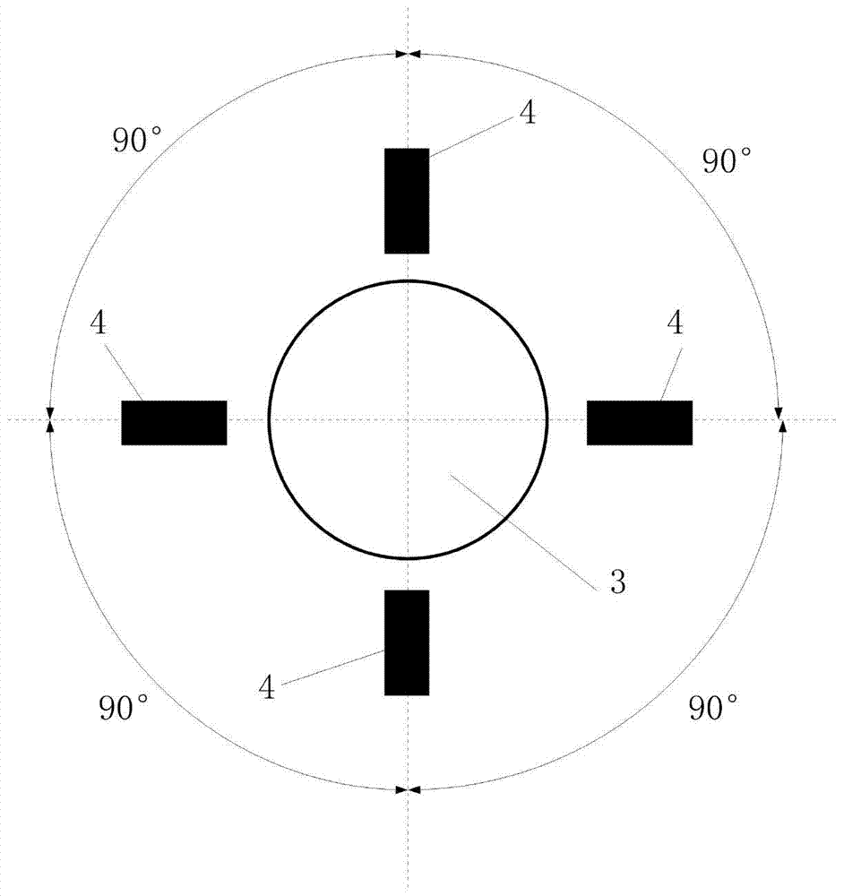 Measuring device and method for dynamic rotary error of main shaft of complete rotary equipment