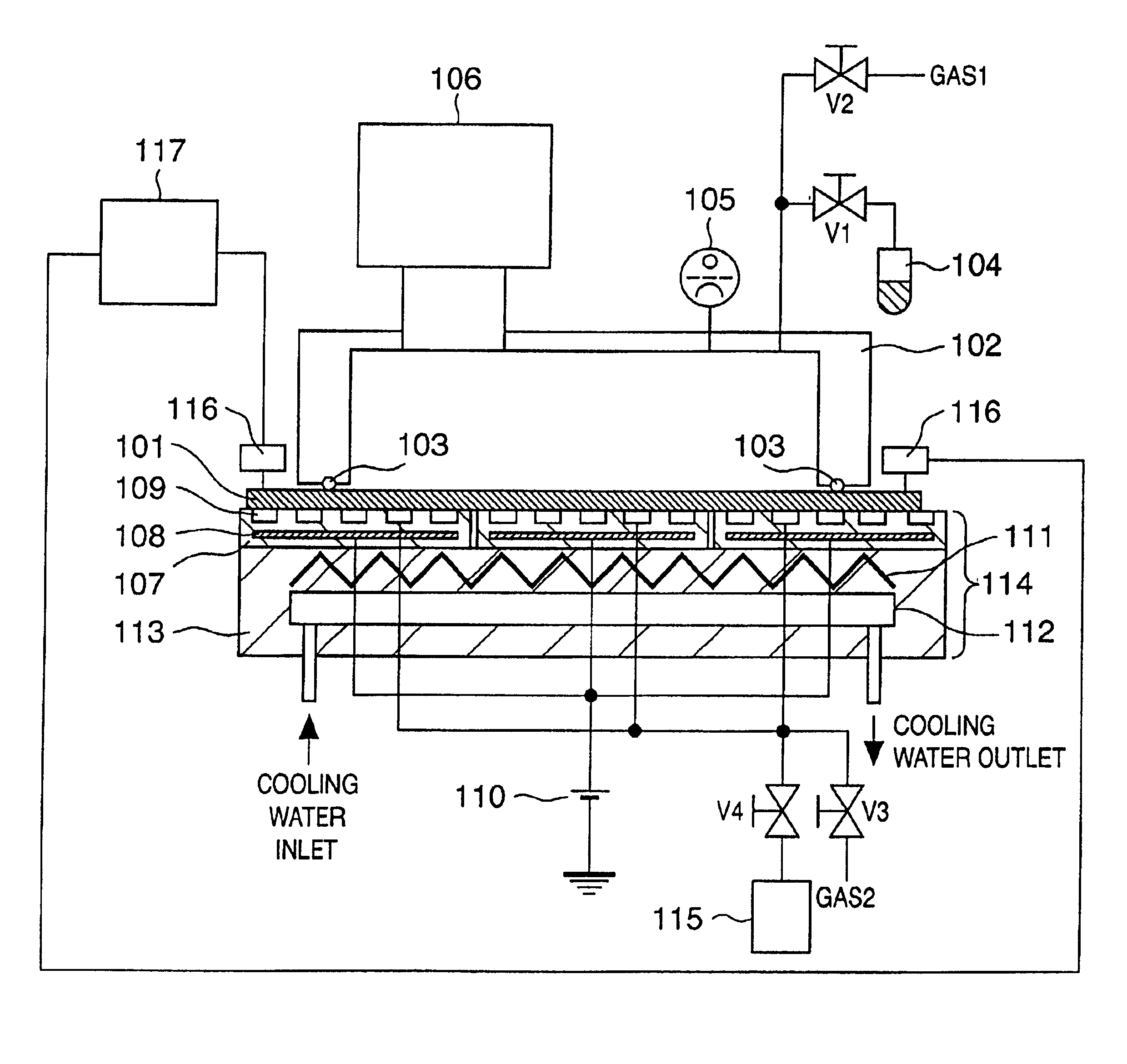 Electron source, image display device manufacturing apparatus and method, and substrate processing apparatus and method