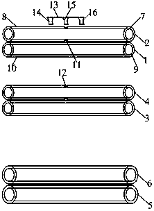 A kind of composite functional yarn production device and production method