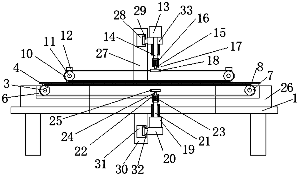 Grinding and conveying device of PC board