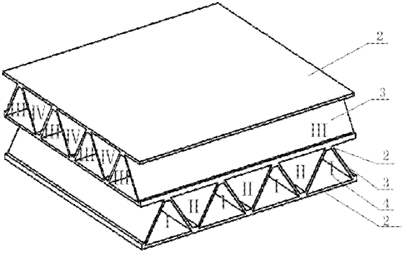 Method for preparing multilayered lattice metal and foamed aluminium composite material