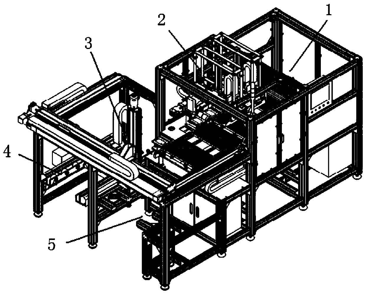 a kind of uo  <sub>2</sub> Green blank automatic unloading and palletizing device