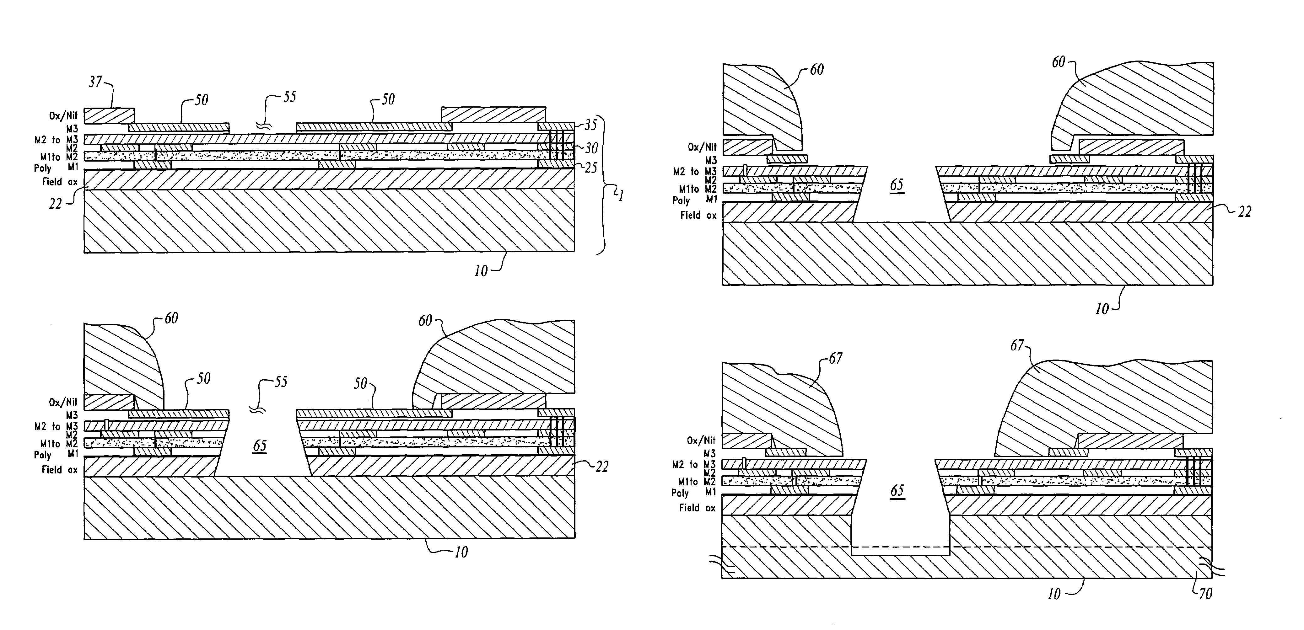 Method for precision integrated circuit die singulation using differential etch rates