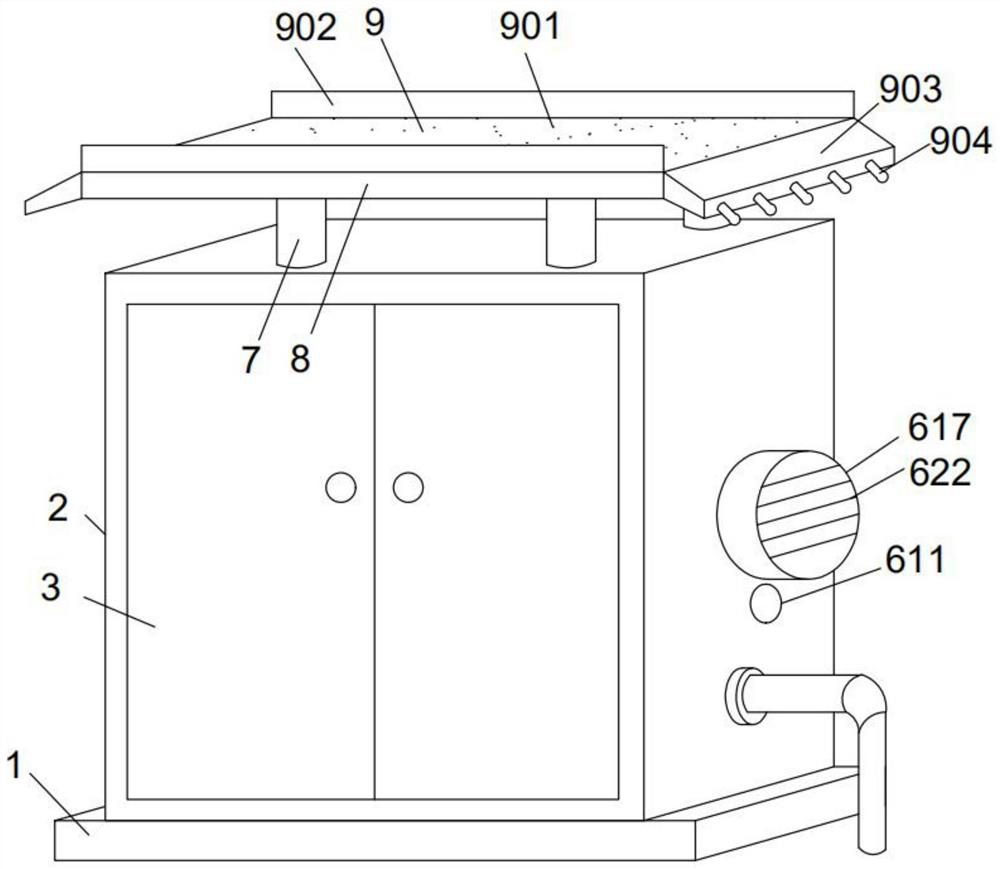 Temperature control monitoring system for power distribution cabinet and power distribution cabinet