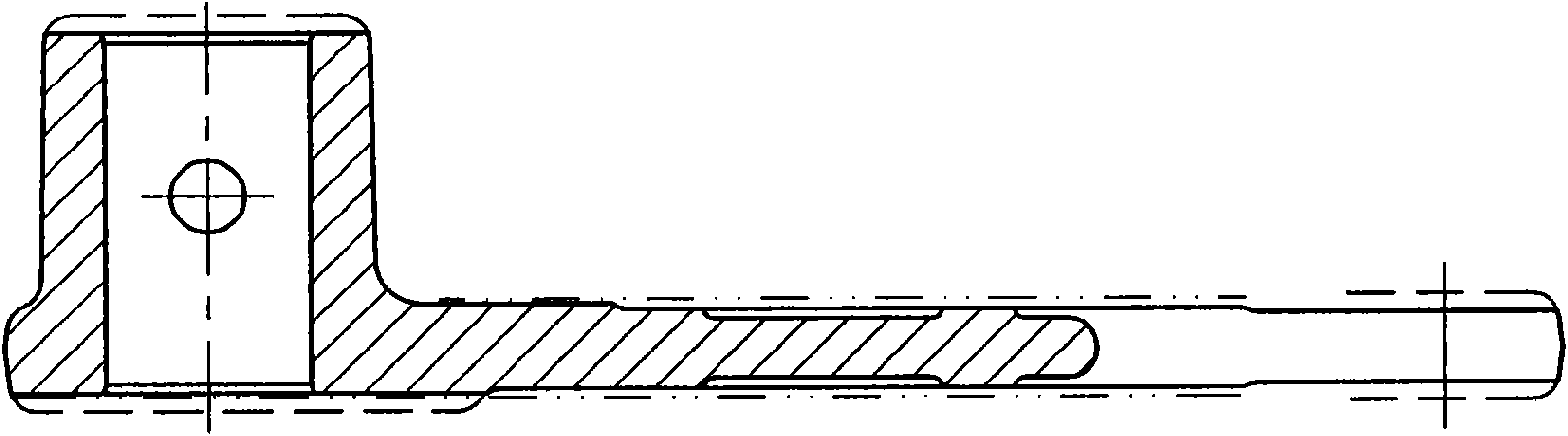 Method for processing shifting fork of automobile parts