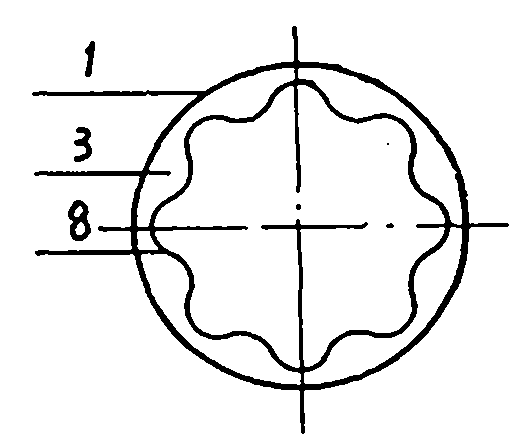 All-glass vacuum heat collection pipe with regular prism-shaped inner pipe and production method thereof