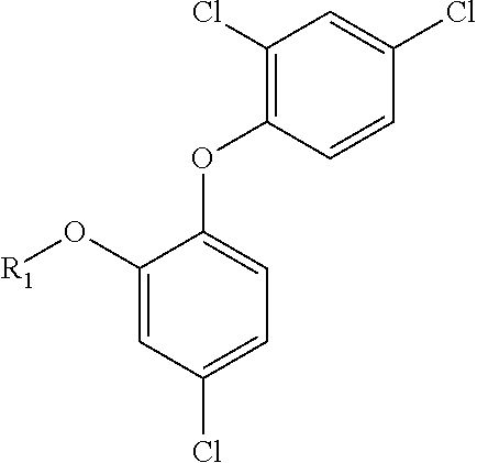 Triclosan derivatives and uses thereof