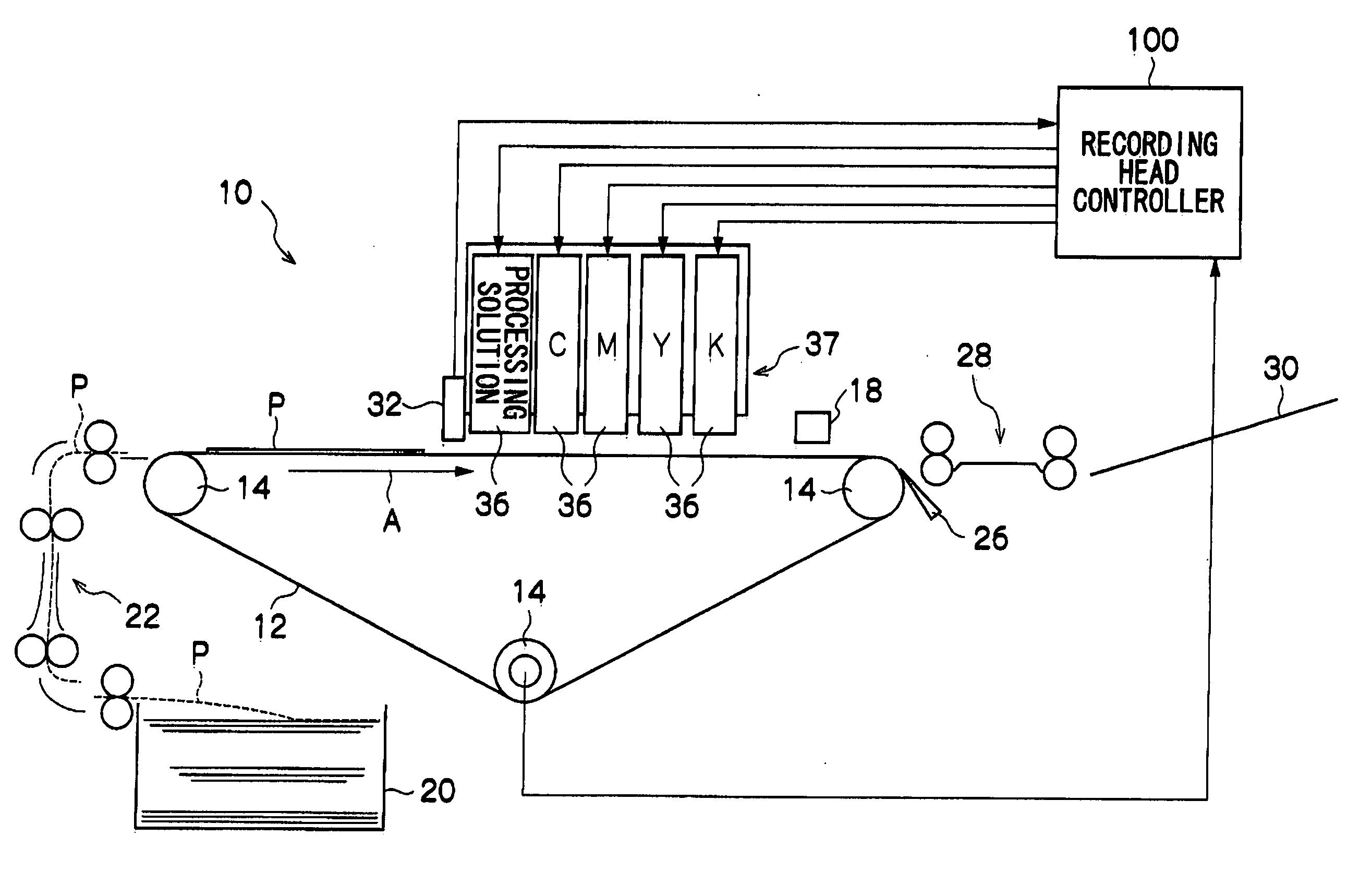 Driving method of liquid drop ejecting head and liquid drop ejecting apparatus