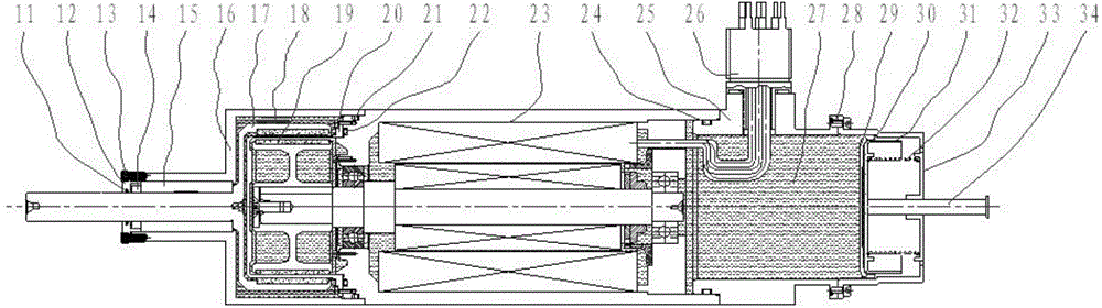 Deep-sea micro-motor adopting micro-clearance rotary motive sealing and having pressure-balanced inner and outer chambers