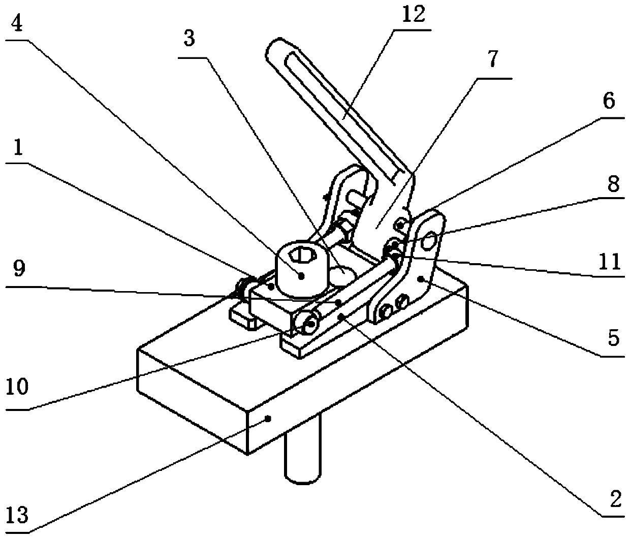 A conveniently operated threaded connection device, connection structure and pretightening method thereof