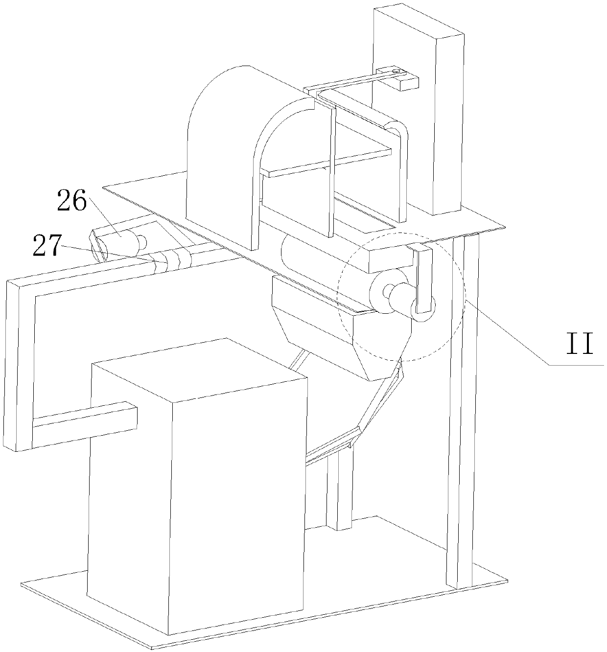 Dual-layer metering weighing device for steam-water boiler