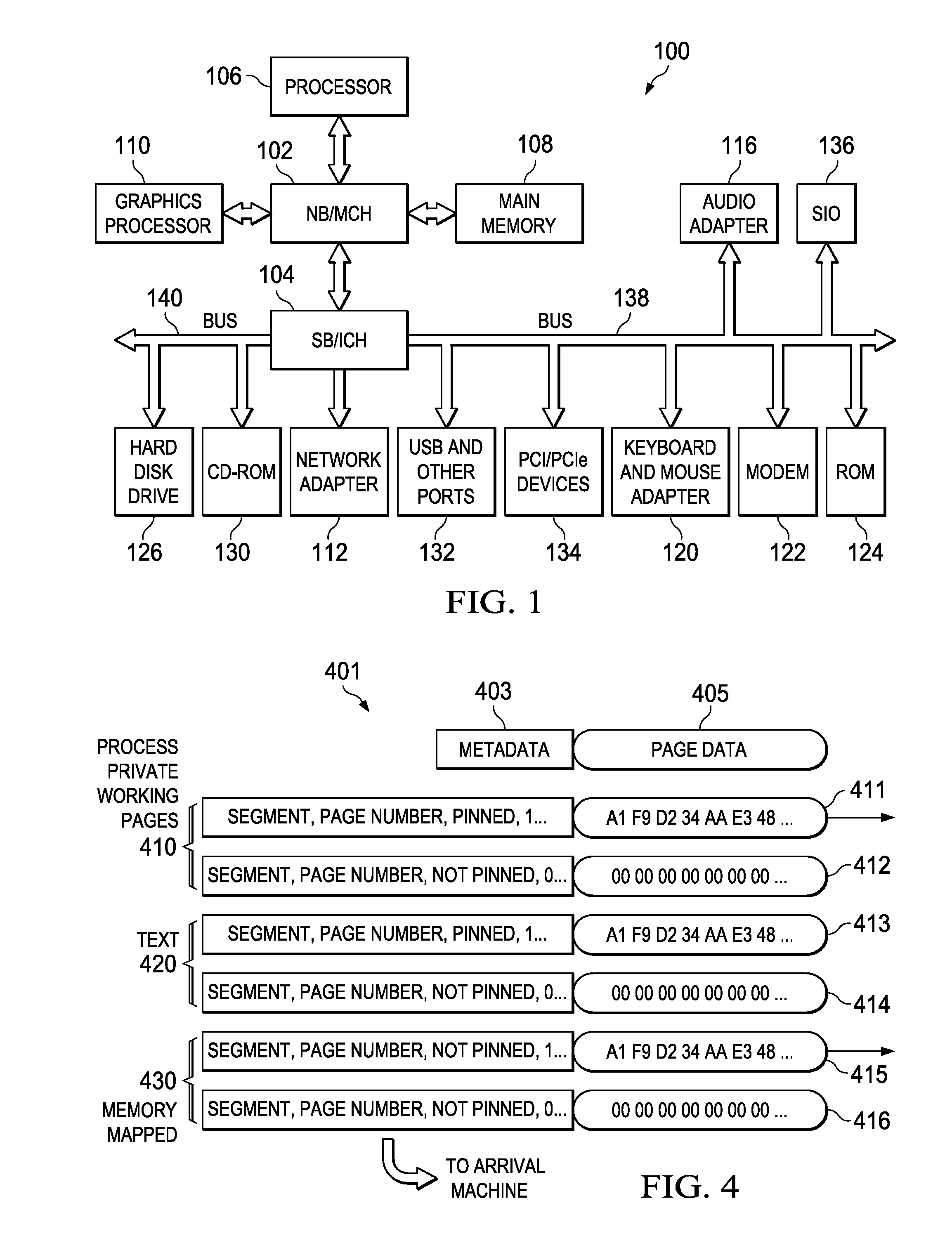 Mapped offsets preset ahead of process migration