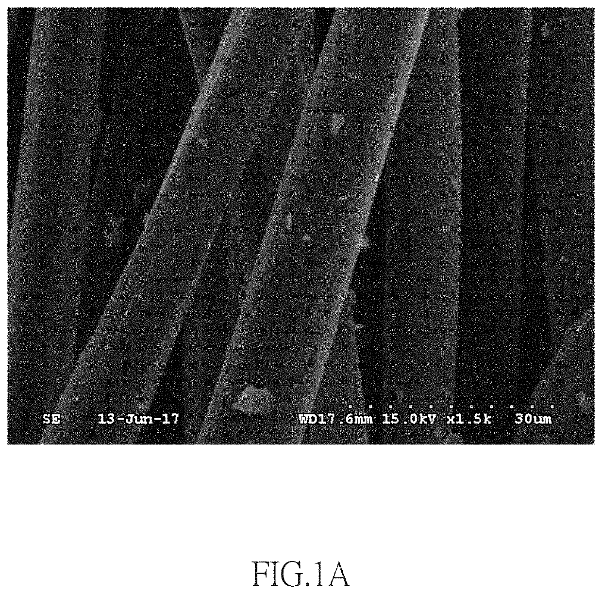 Method of making fiber comprising metal nanoparticles