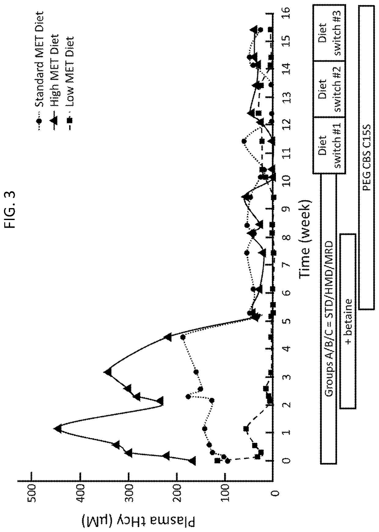 Pegylated cystathionine beta synthase for enzyme therapy for treatment of homocystinuria