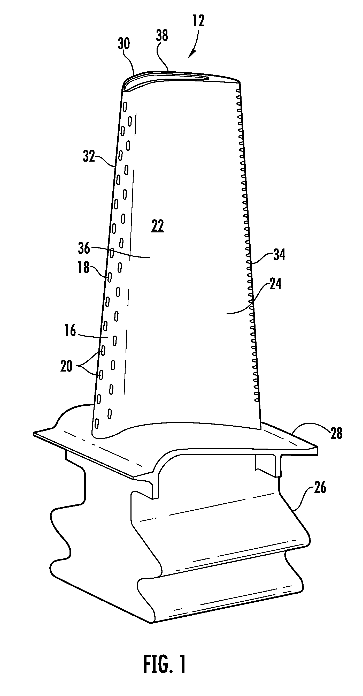 Turbine Airfoil Cooling System with Curved Diffusion Film Cooling Hole