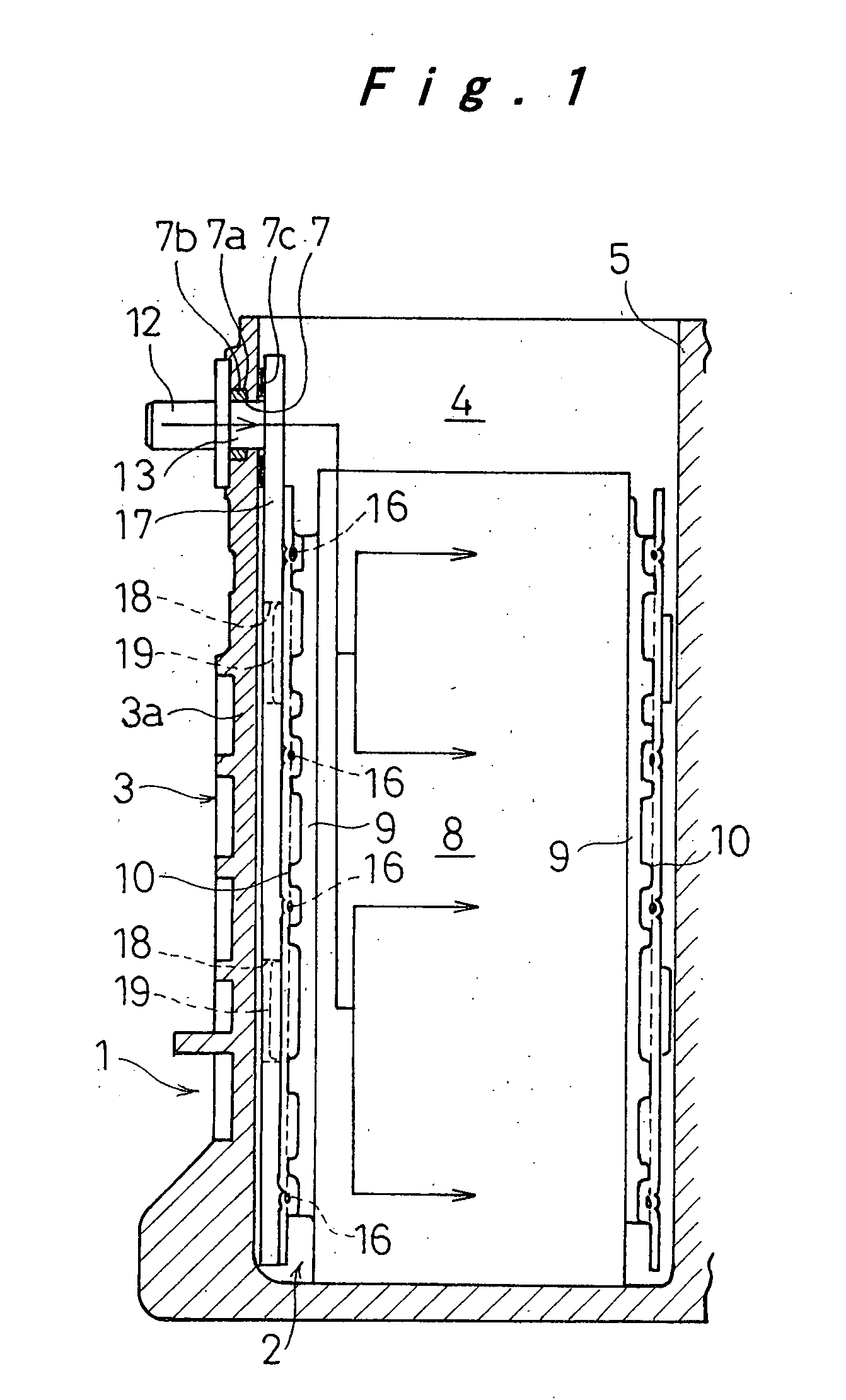 Sealed prismatic battery