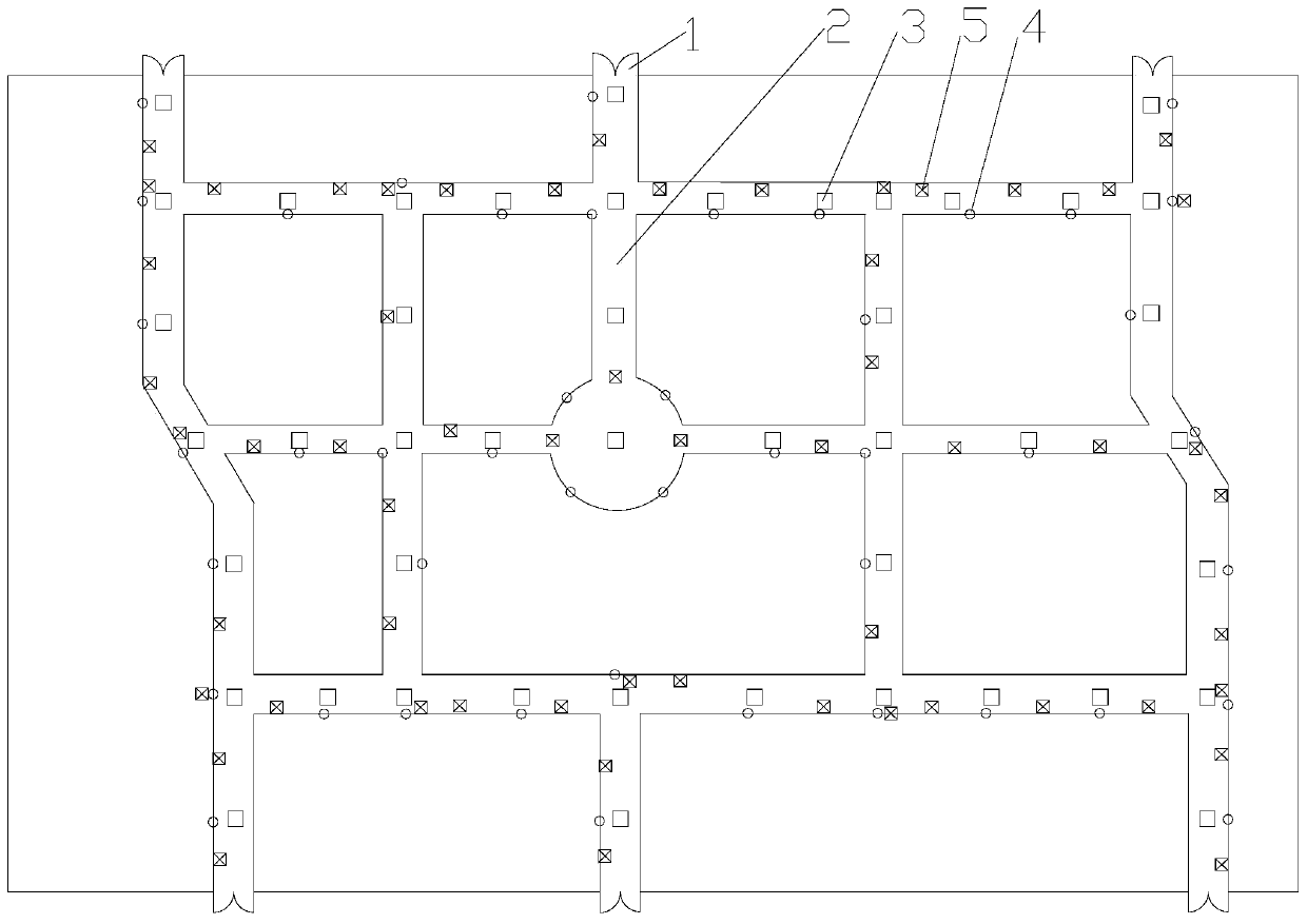 Commercial complex intelligent evacuation method based on LORA