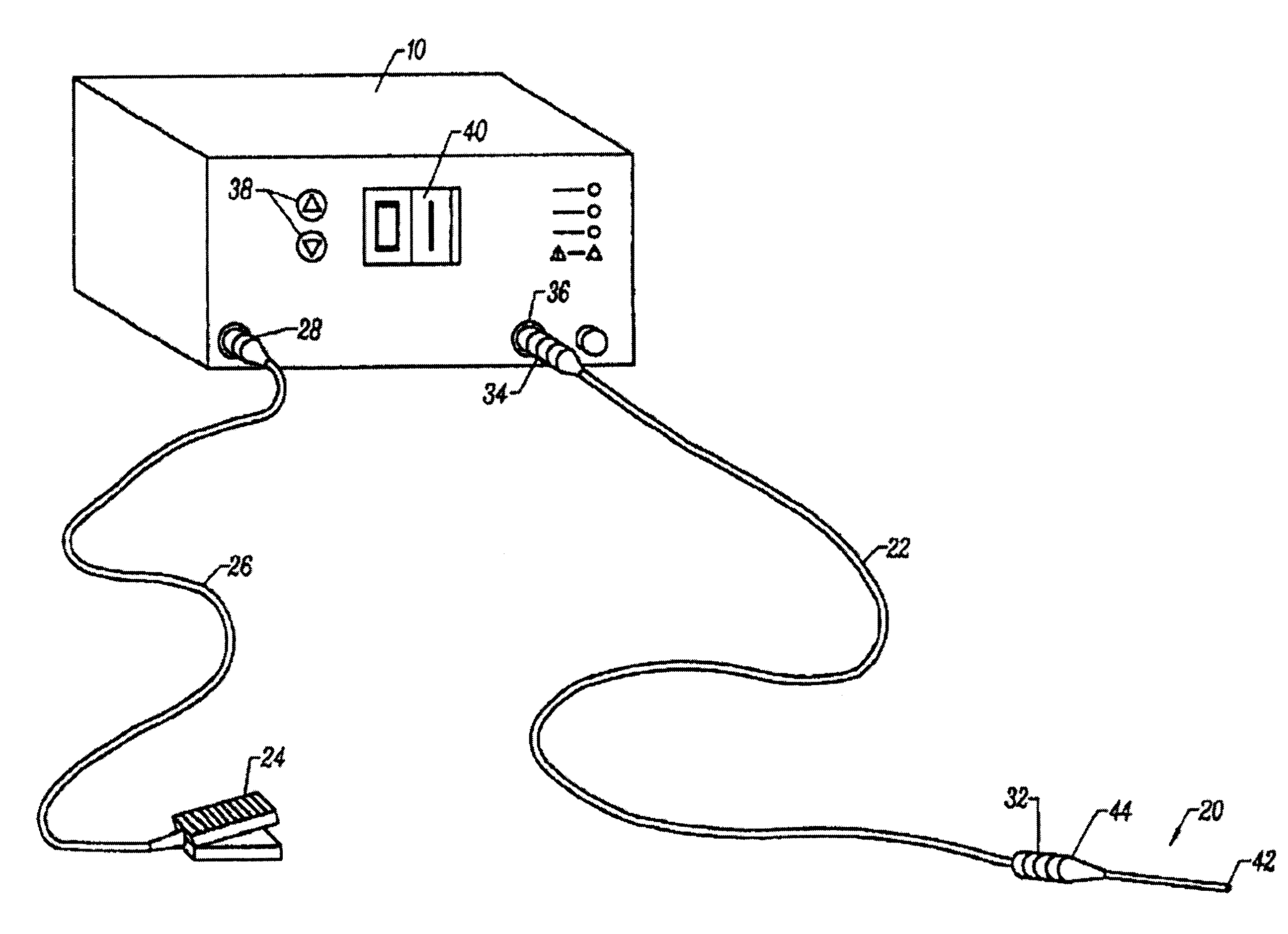 Ablation apparatus having reduced nerve stimulation and related methods