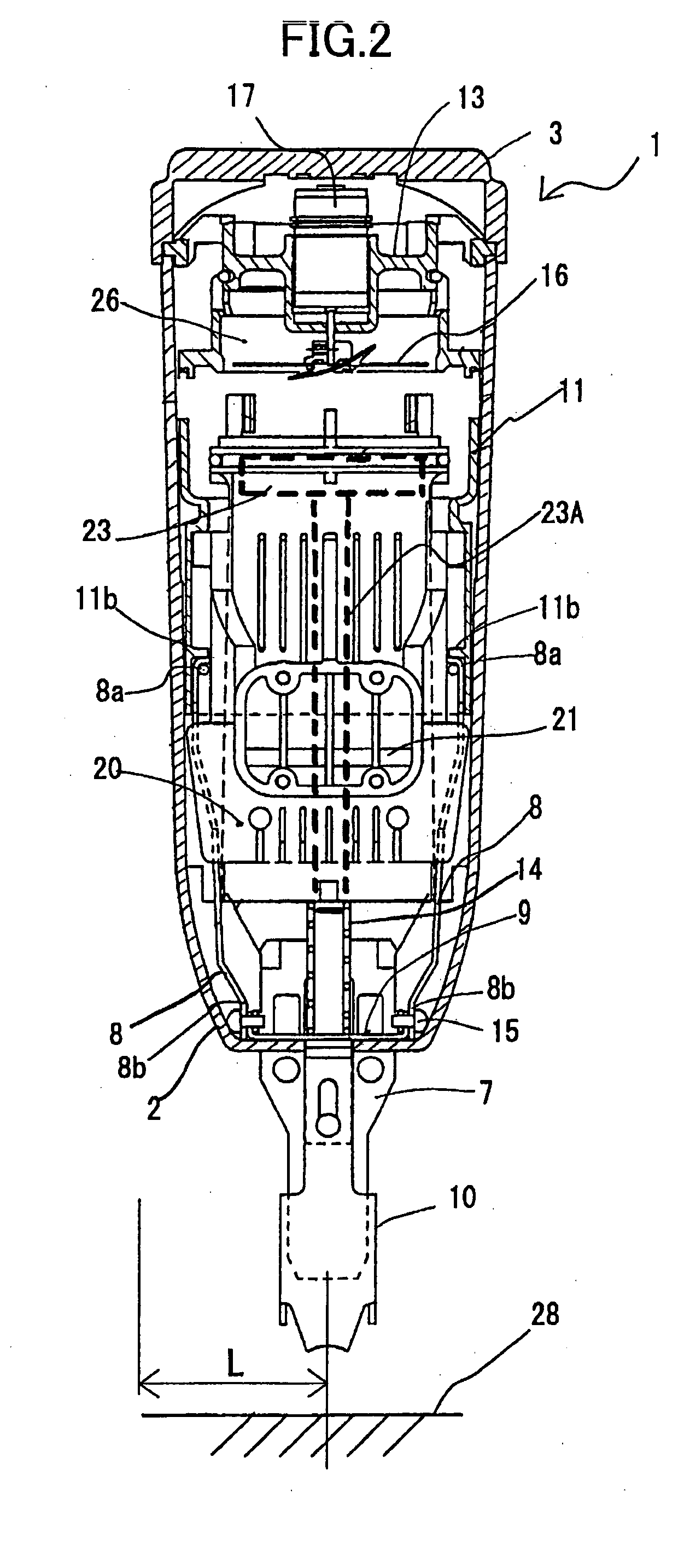 Combustion type power tool having segmental connection unit