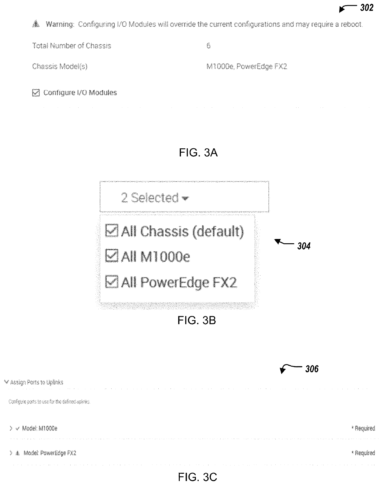 Selecting and configuring multiple network components in enterprise hardware