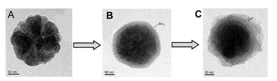 Preparation of bisphenol A submicron magnetic molecular imprint and application of same in detection pre-processing of packaged food