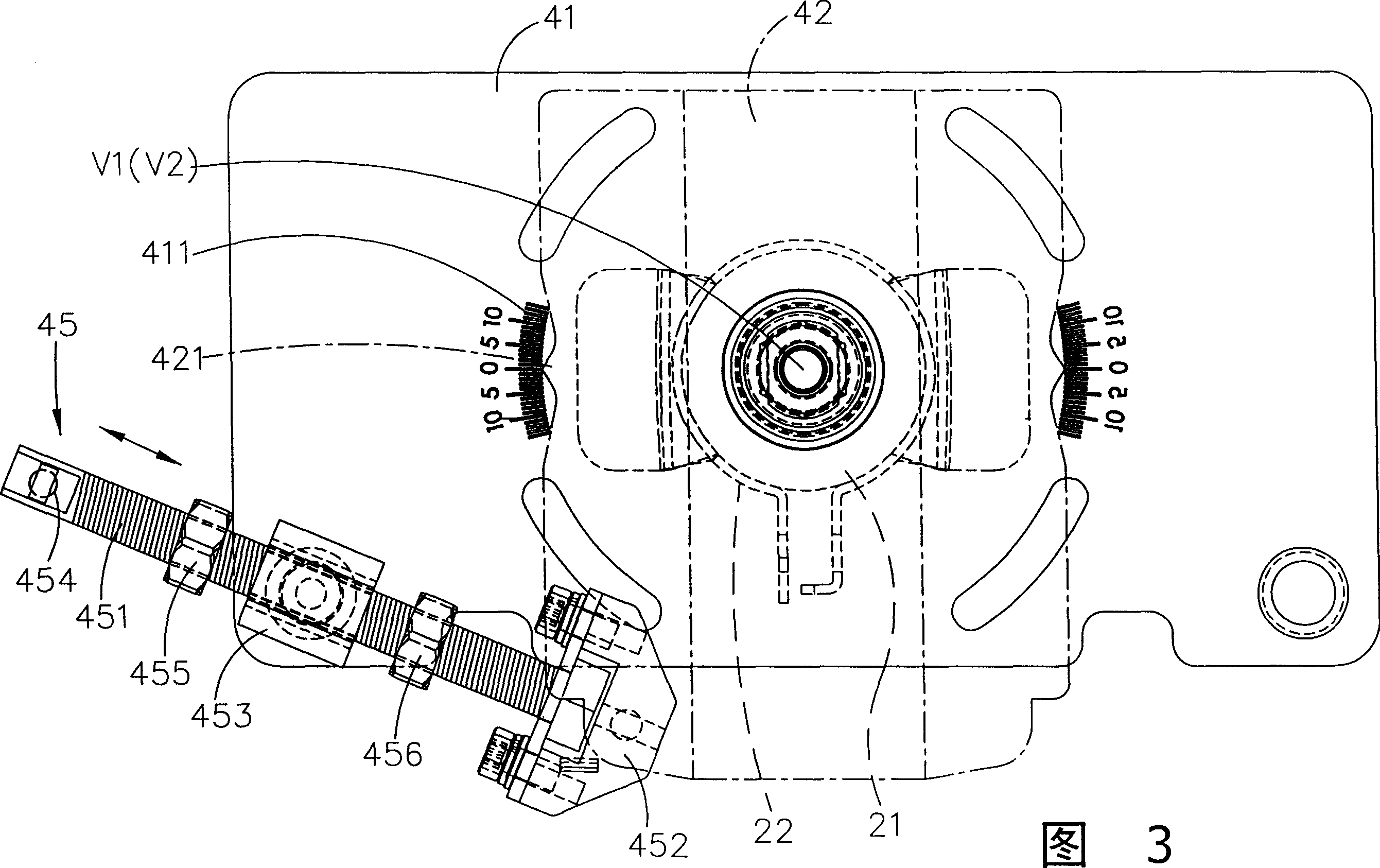 Rotation angle fine regulation mechanism and satellite antenna using the same