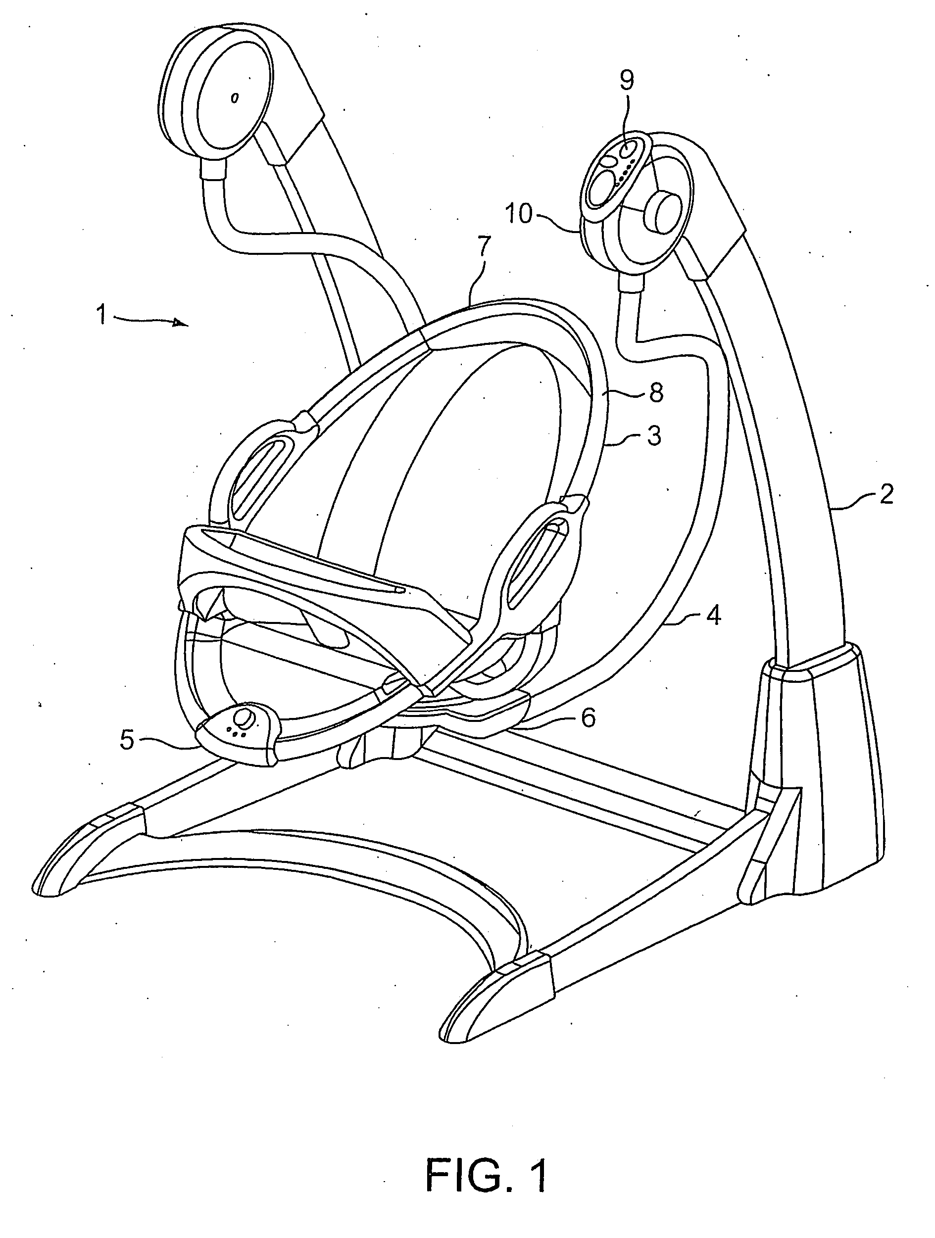 Infant swing with vibration