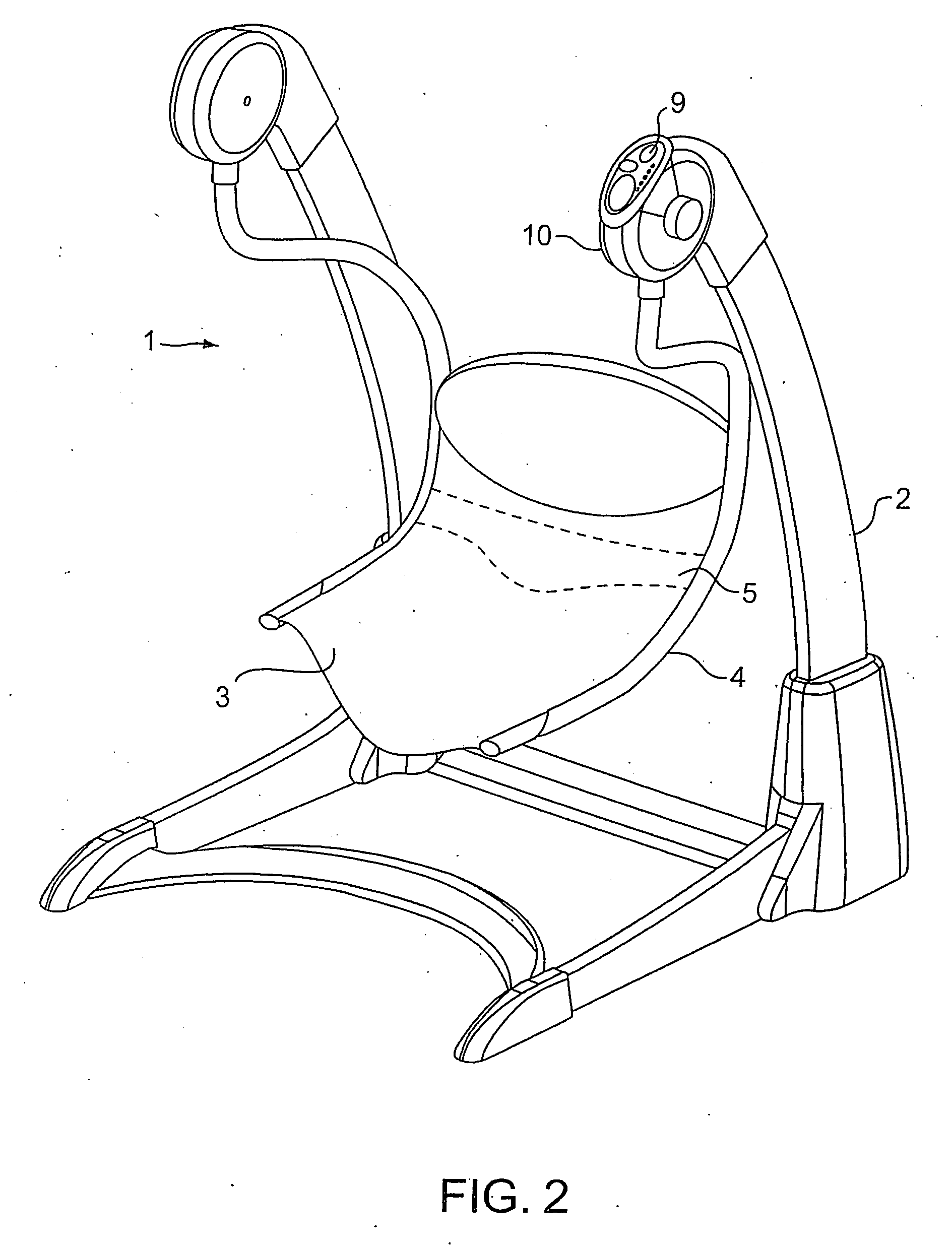 Infant swing with vibration