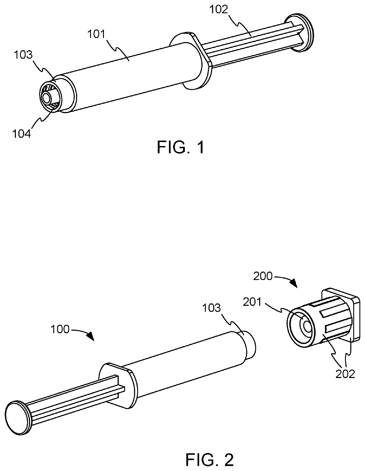 Cartridge loading system for syringe caps