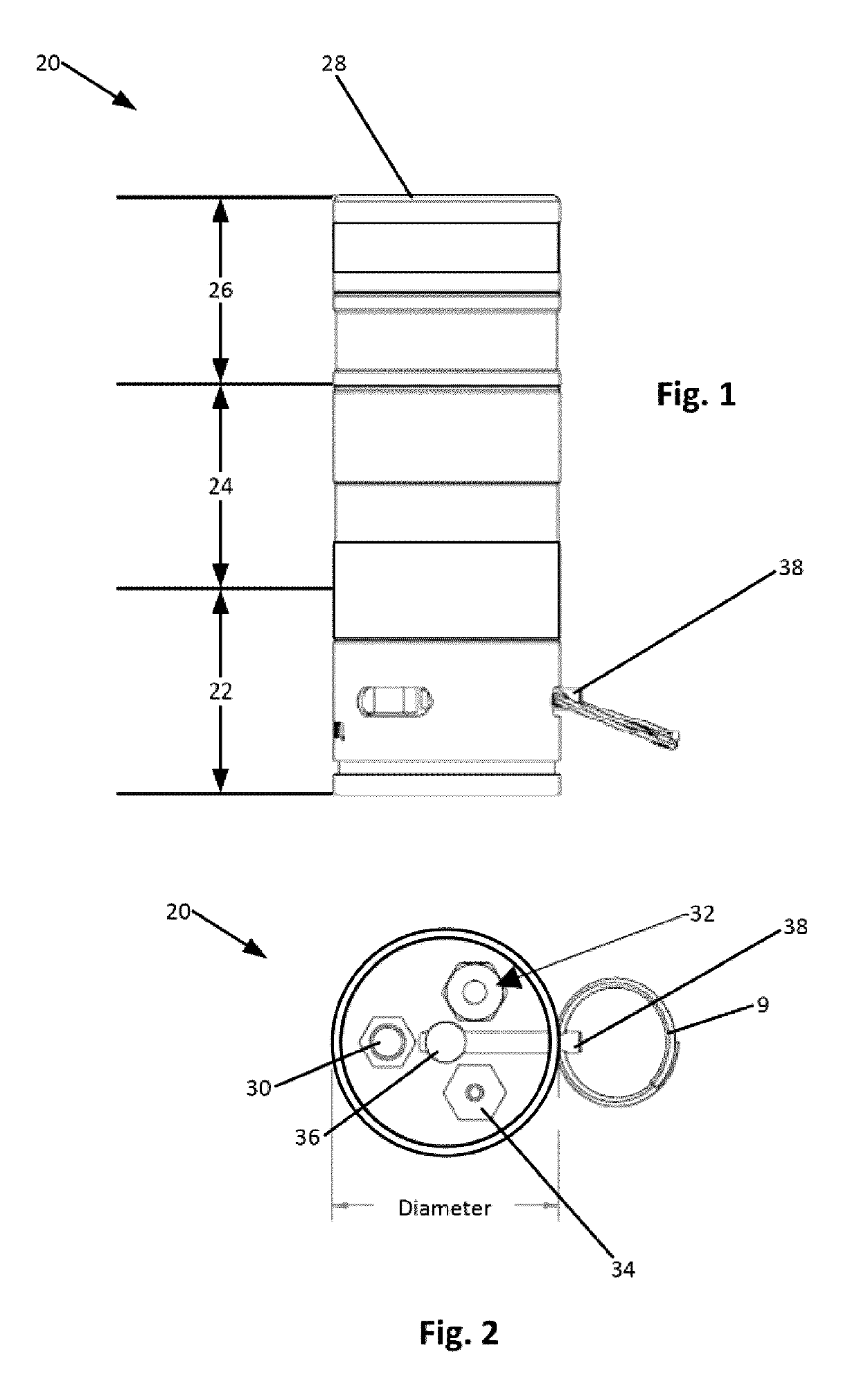 Cartridge for military training device, activation device for cartridge, cartridge kit, and related methods