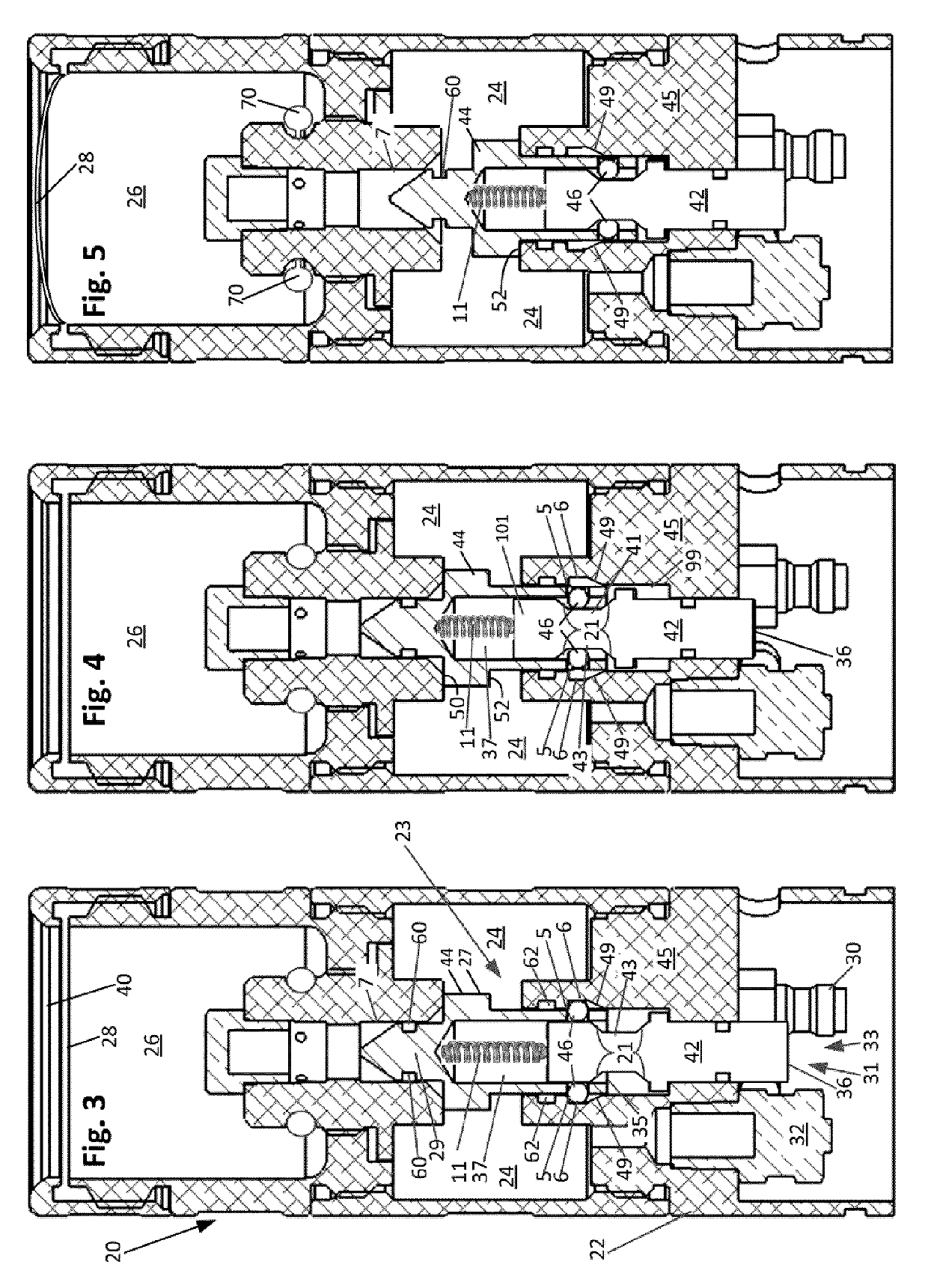 Cartridge for military training device, activation device for cartridge, cartridge kit, and related methods