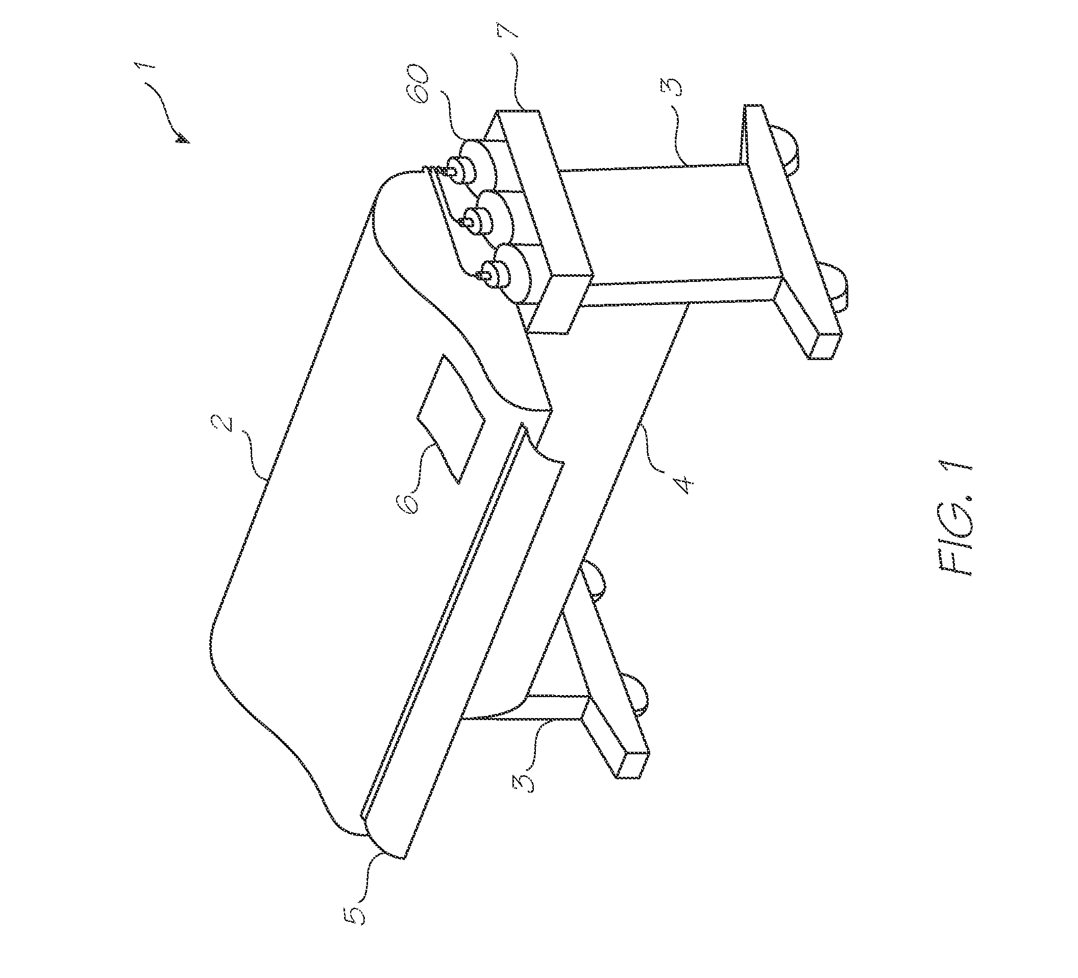 Printing system with pump to create pressure difference across printheads