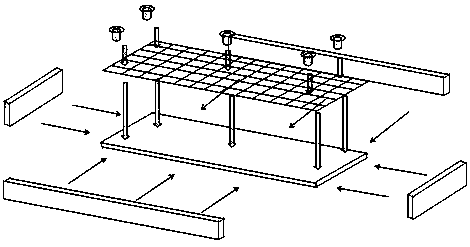 Method for collecting and preparing 1m original whole specimen of multi-gravel soil