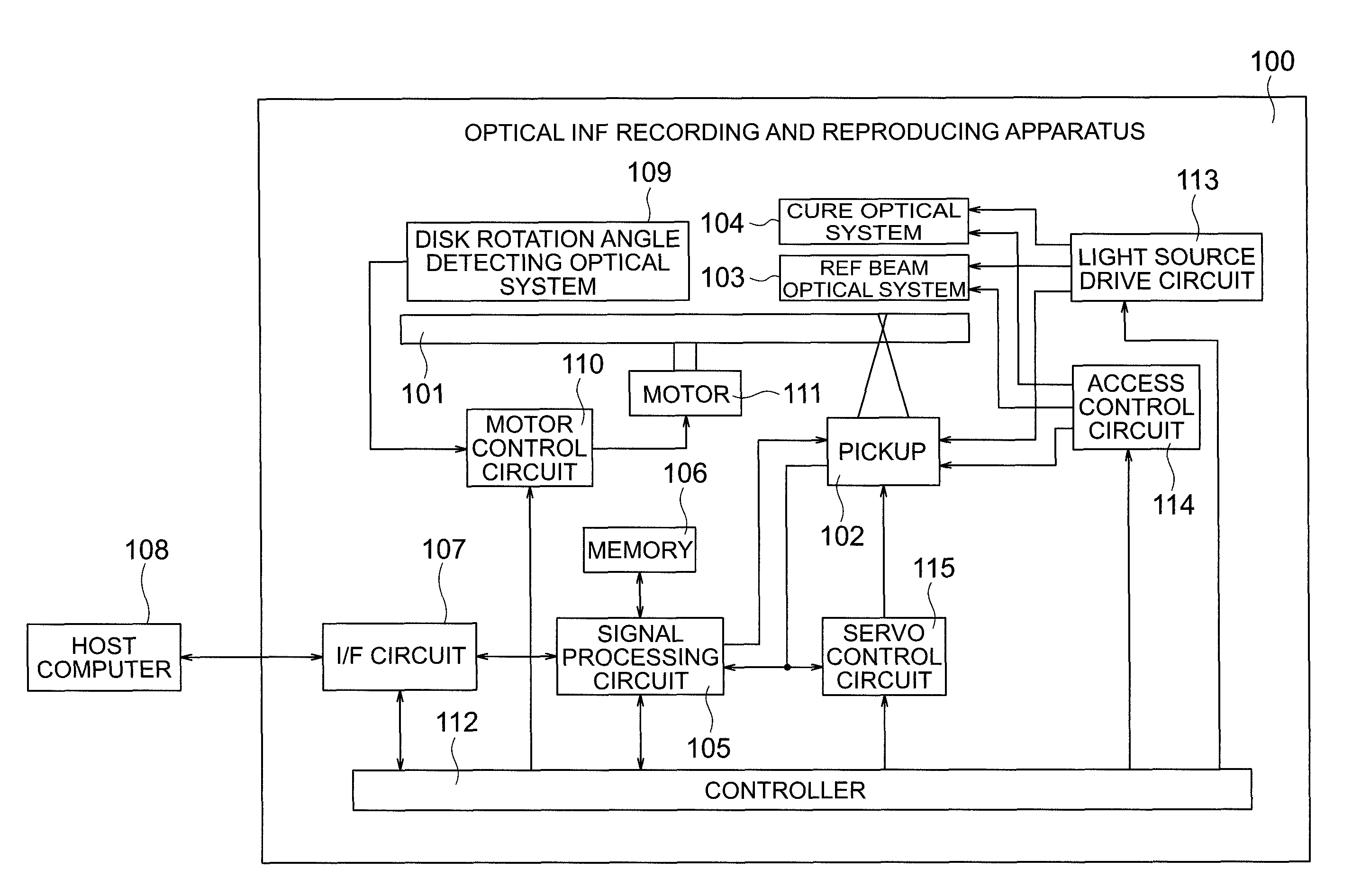 Optical information recording and reproducing apparatus, optical information recording and reproducing method, and data library apparatus