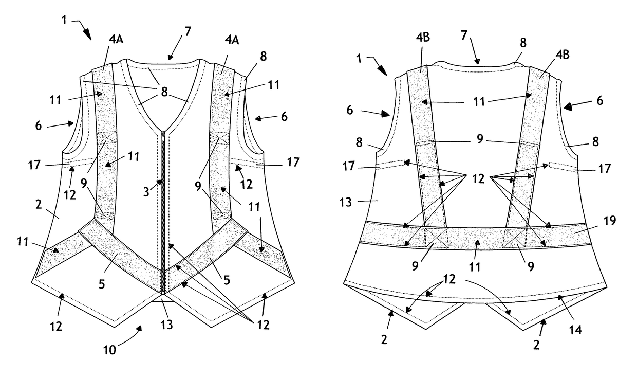 Manual transfer vest