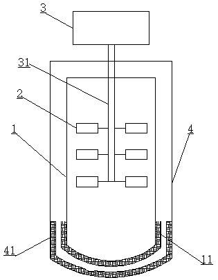 Anti-deposition liquid stirring tank