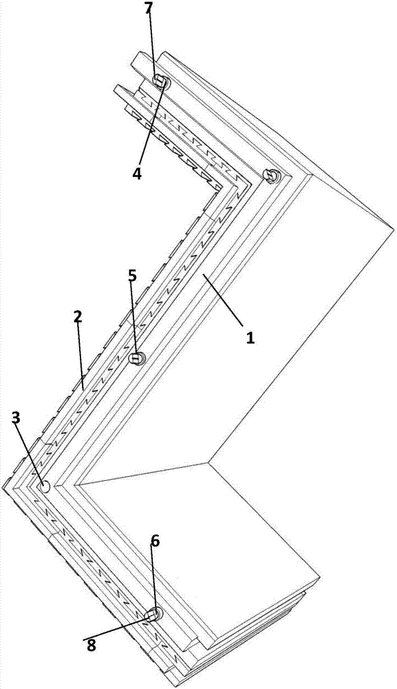 Prefabricated external thermal-insulation Z-shaped composite wall provided with lead pipe-coarse sand energy-dissipation and damping keys and manufacturing method