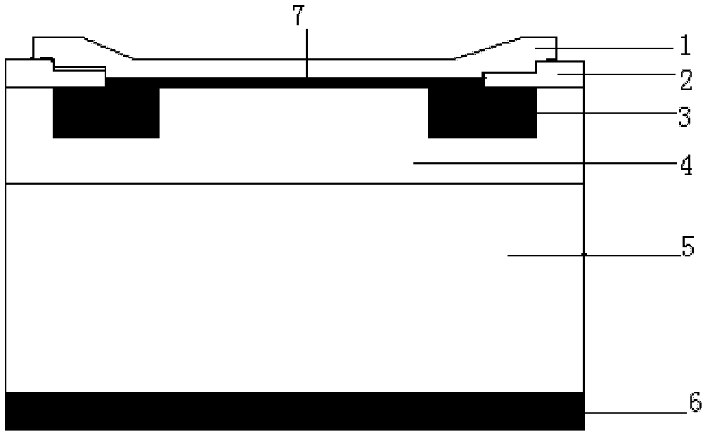 Schottky diode with high reverse-blocking performance and manufacturing method thereof